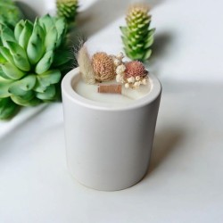Bougie Fleurs Séchées
