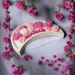 Lune fleurie personnalisable
