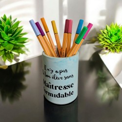 Pot à crayons en Jesmonite...