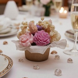 Mini bouquet cadeau invités