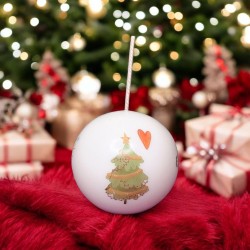 Bougie boule de Noël