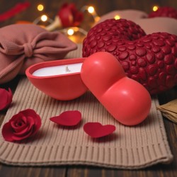 Bougie Cœur en Jesmonite